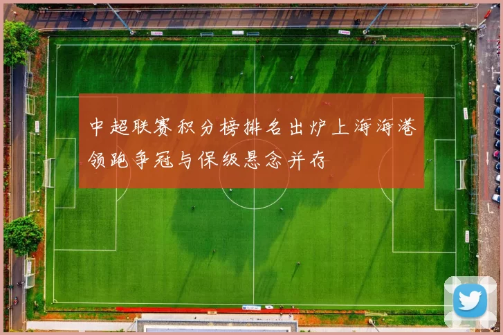 中超联赛积分榜排名出炉上海海港领跑争冠与保级悬念并存